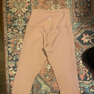 Lululemon Align Crop size 4 never worn! Mauve pink